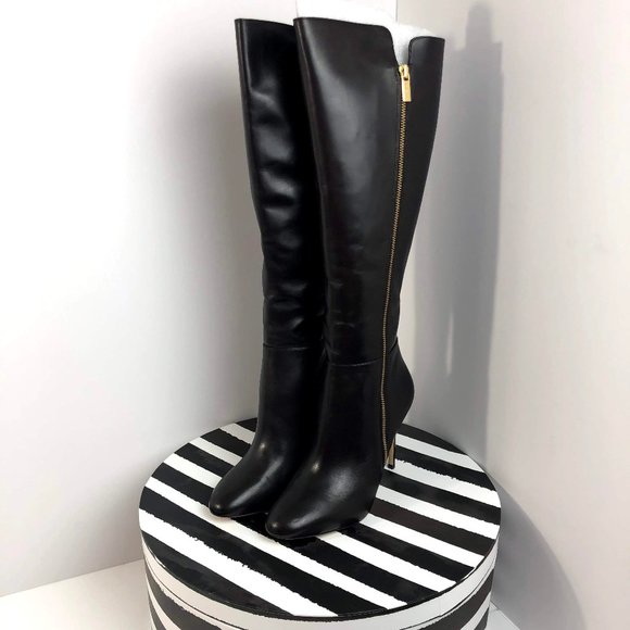*NIB* MICHAEL KORS CLARA BOOTS, SIZE 9M, DK CHOC - Picture 1 of 8